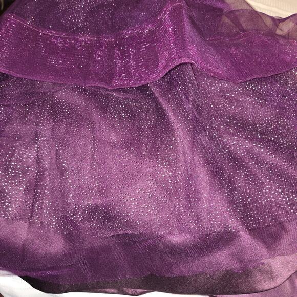 Chong Xiao Purple Tulle Dress Medium? Sparkly Fit And Flare Skater NWT Party - Picture 7 of 16